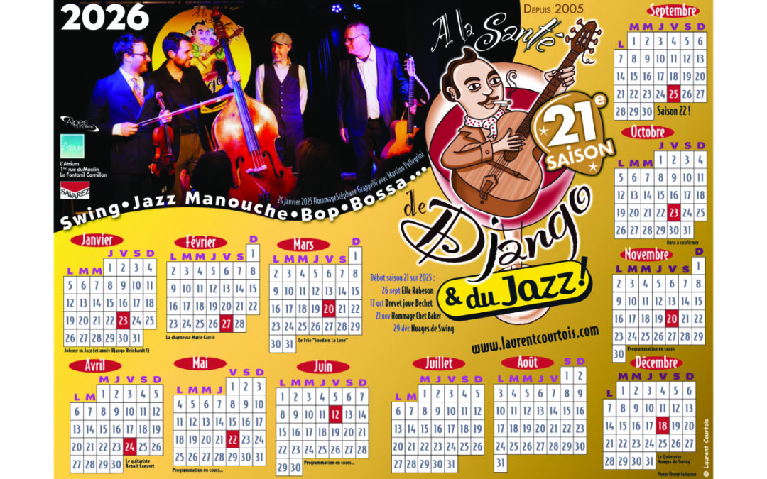 Bonne année ! Le calendrier ALSDDEDJ !!